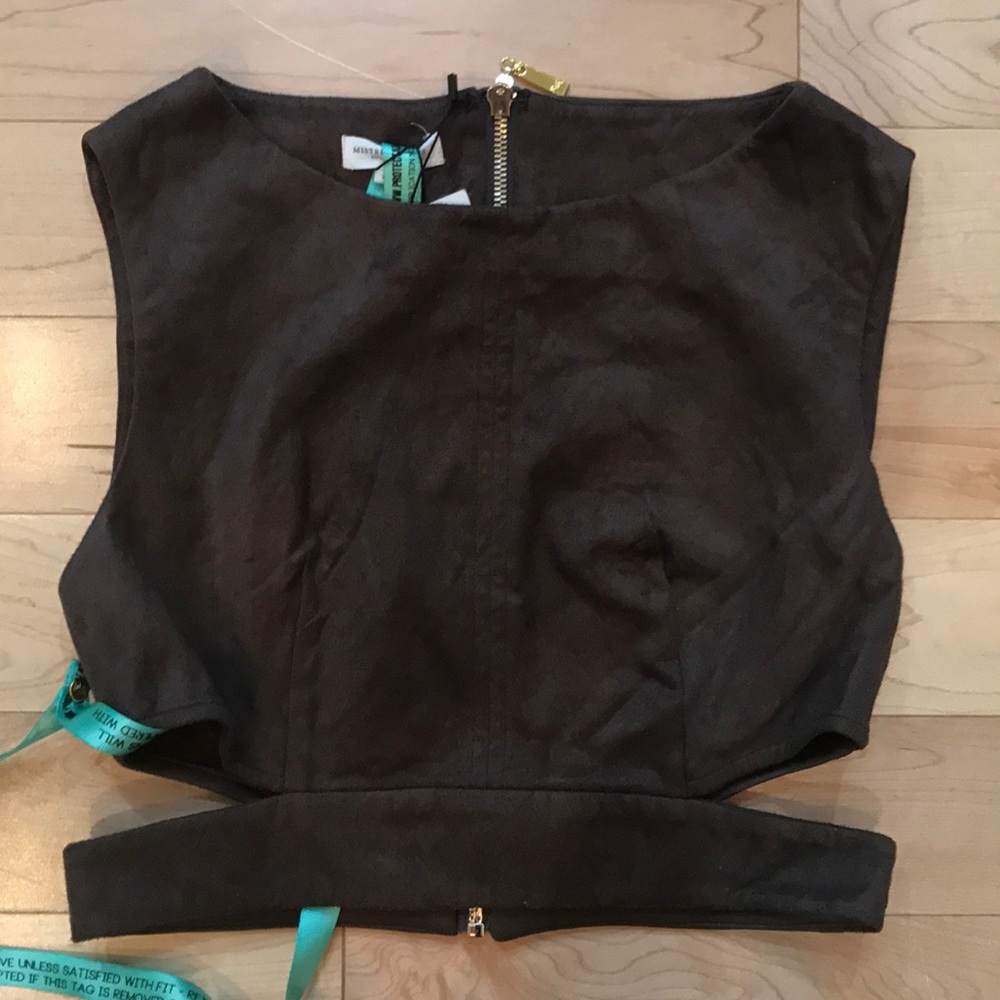 Mistress Rocks suede crop top